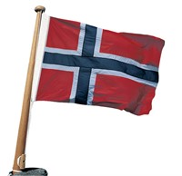 Båtflagga norge 90 x 56 cm (bomull)
