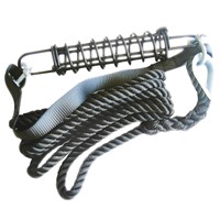 Bryggförtöjning med fjäder, säkerhedsband & 14mm 4,5m lina