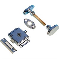 Dörrlås till toalett 70 x 45mm inåtgående