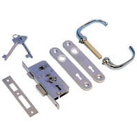 Dörrlås - inbyggnad 42 x 94 x 12mm höger komplett