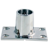 Bottenbeslag fyrkantigt Ø25mm - 90 grader RF stål