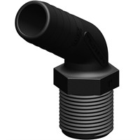 Trudesign Slangstos 120° komposit svart 1 1/4 38mm