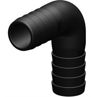 Trudesign Vinkelstycke 90° 25mm svart