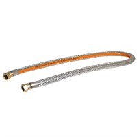 Gasolslang med stål inläggg 1,0m, 1/4 koppling