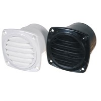 Plastventil med stos 3 svart