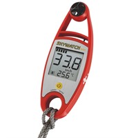 Vindmätare handhållen Skywatch, med termometer, röd