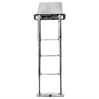 Badstege med teleskopstege 4 steg i kassett 330x490x46mm