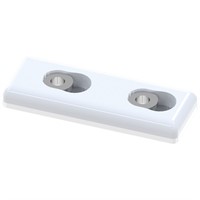 Hurley dubbel skyddsplatta, par, vit