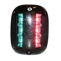Lalizas LED dubbellanterna grön/röd 12-24 Vdc 2NM svart hus