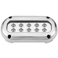 Undervattensbelysning utanpåliggande 25,2 W 10-30 V 10 LED vit