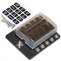 1852 säkringshållare 10 st 12-32 vdc max 30Amp totalt 100Amp