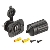 Vattentät USB-uttagsingång 12 V ut: 5V 2,1Amp