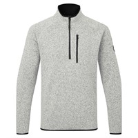 Gill 1500 Fleece jacka 1/4 blixtlås, Grå strl S