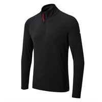 Gill UV009 Men's UV Långärmad Zip T-shirt svart strl M