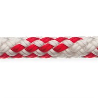 Robline Sirius 300 Fall/skot 10mm vit/röd - 1m