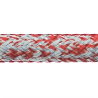 Robline Globe Pro Robtec fall, 8mm Vit/Röd  - 1 m