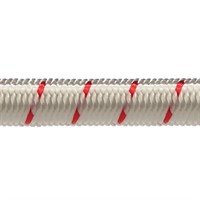 Robline Elastisk lina, 3mm Vit/Röd  - 1 m
