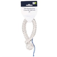 1852 soft schackle 5mm Grå 65/160mm 2T