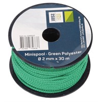 1852 Minirulle grön Polyester Ø2mm x 30m 18st/pkt