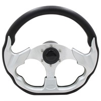 Sportratt svart med alu, Ø318x303 mm, med 3/4 std. nav