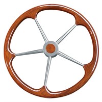 Stålratt m. teakring Ø100 cm