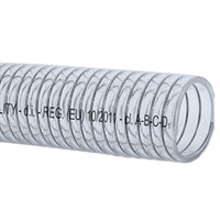 Sug och tryckslang, klar 12mm, rulle 3m