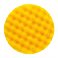 Mirka rubbing rondel våfflat skum gul Ø 85 mm 2 st