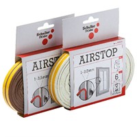 Självhäftande tätningslist E-profil brun 6 m