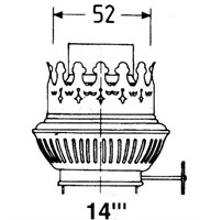 DHR Brännare mässing för 14