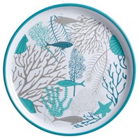 MB Coastal Acqua tallrik Ø25, 6 st