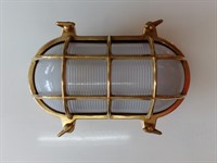 Lampa Däckslampa 12x24 cm matt glas